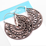 Detail View 4 of A Pair of Vintage Royal Divine Emblem Copper Plug Hoop Earring