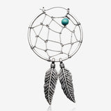 A Pair of Vintage Dreamcatcher Plug Hoop Earring