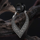 Detail View 2 of A Pair of Vintage Filigree Plug Hoop Earring-Steel