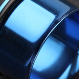 A Pair of Colorline Single Flared Ear Gauge Tunnel Plug-Blue