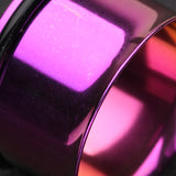 A Pair of Colorline Single Flared Ear Gauge Tunnel Plug-Purple