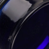 Detail View 3 of A Pair of Basic UV Acrylic Single Flared Ear Gauge Plug-Blue