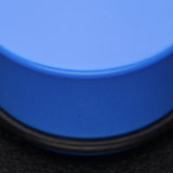 Detail View 3 of A Pair of Neon Colored UV Acrylic Single Flared Ear Gauge Plug-Blue