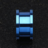 A Pair of Colorline Steel Screw-Fit Ear Gauge Tunnel Plug