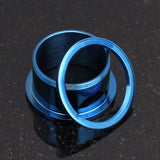 A Pair of Colorline Steel Screw-Fit Ear Gauge Tunnel Plug