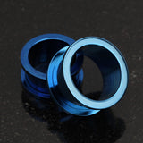 A Pair of Colorline Steel Screw-Fit Ear Gauge Tunnel Plug