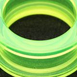 Detail View 3 of A Pair of Basic UV Acrylic Screw-Fit Ear Gauge Tunnel Plug-Green