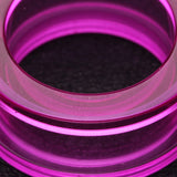 Detail View 3 of A Pair of Basic UV Acrylic Screw-Fit Ear Gauge Tunnel Plug-Purple