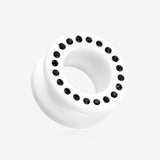 A Pair of Gems Encircle Screw-Fit Ear Gauge Tunnel Plug