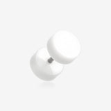 A Pair of Solid Acrylic Faux Gauge Plug Earring