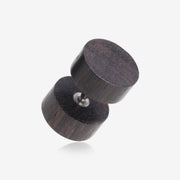 A Pair of Arang Wood Fake Plug Earring