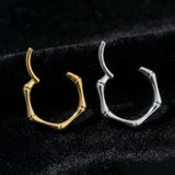 Implant Grade Titanium Golden Bones Clicker Hoop Ring