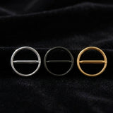 A Pair of Implant Grade Titanium Black PVD Basic Hoop Nipple Clicker
