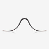 Mouthbrow Mustache Organic Horn Septum Bar-Black