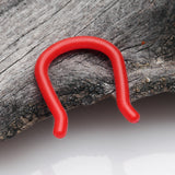 Detail View 1 of Bio-Flexible Soft Touch Septum Retainer-Red