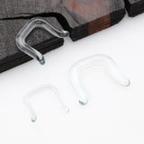 Detail View 1 of Borosilicate Glass Basic Septum Retainer-Clear Gem