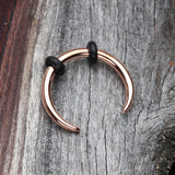 Detail View 1 of Rose Gold Basic Steel Pincher Septum Ring-Rose Gold
