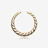 Golden Sailor Rope Steel Septum Retainer