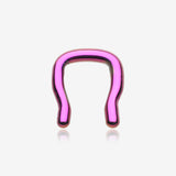 Blackline Steel Septum Ring-Purple