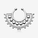 Divine Filigree Fake Septum Clip-On Ring