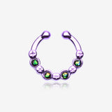 Colorline Aurea Sparkle Fake Septum Clip-On Ring