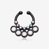 Colorline Opal Aureole Gemina Fake Septum Clip-On Ring