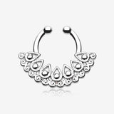 Arioso Filigree Fake Septum Clip-On Ring