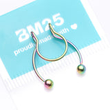 Detail View 4 of Colorline Clip On Non-Piercing Fake Horseshoe Hoop Ring