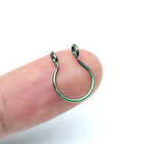 Detail View 3 of Colorline Simple Loop Steel Non-Piercing Fake Septum Ring
