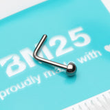 Detail View 2 of Implant Grade Titanium Dome Top L-Shaped Nose Ring