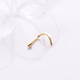 Detail View 1 of Implant Grade Titanium Golden Spike Cone Top Nose Screw Ring
