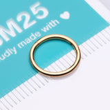 Detail View 4 of Implant Grade Titanium PVD Golden Basic Seamless Hinged Clicker Hoop Ring