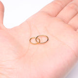 Detail View 3 of Pure24K Implant Grade Titanium Pyramid Studded Geometric Seamless Clicker Hoop Ring