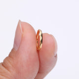 Detail View 2 of Implant Grade Titanium Golden Diamond Cut Faceted Seamless Clicker Hoop Ring