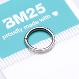 Detail View 3 of Implant Grade Titanium Rigid Rectangle Faceted Clicker Hoop Ring