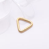 Detail View 1 of Implant Grade Titanium Golden Triangle Basic Geometric Clicker Hoop Ring