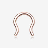Implant Grade Titanium Rose Gold PVD Basic Septum Retainer