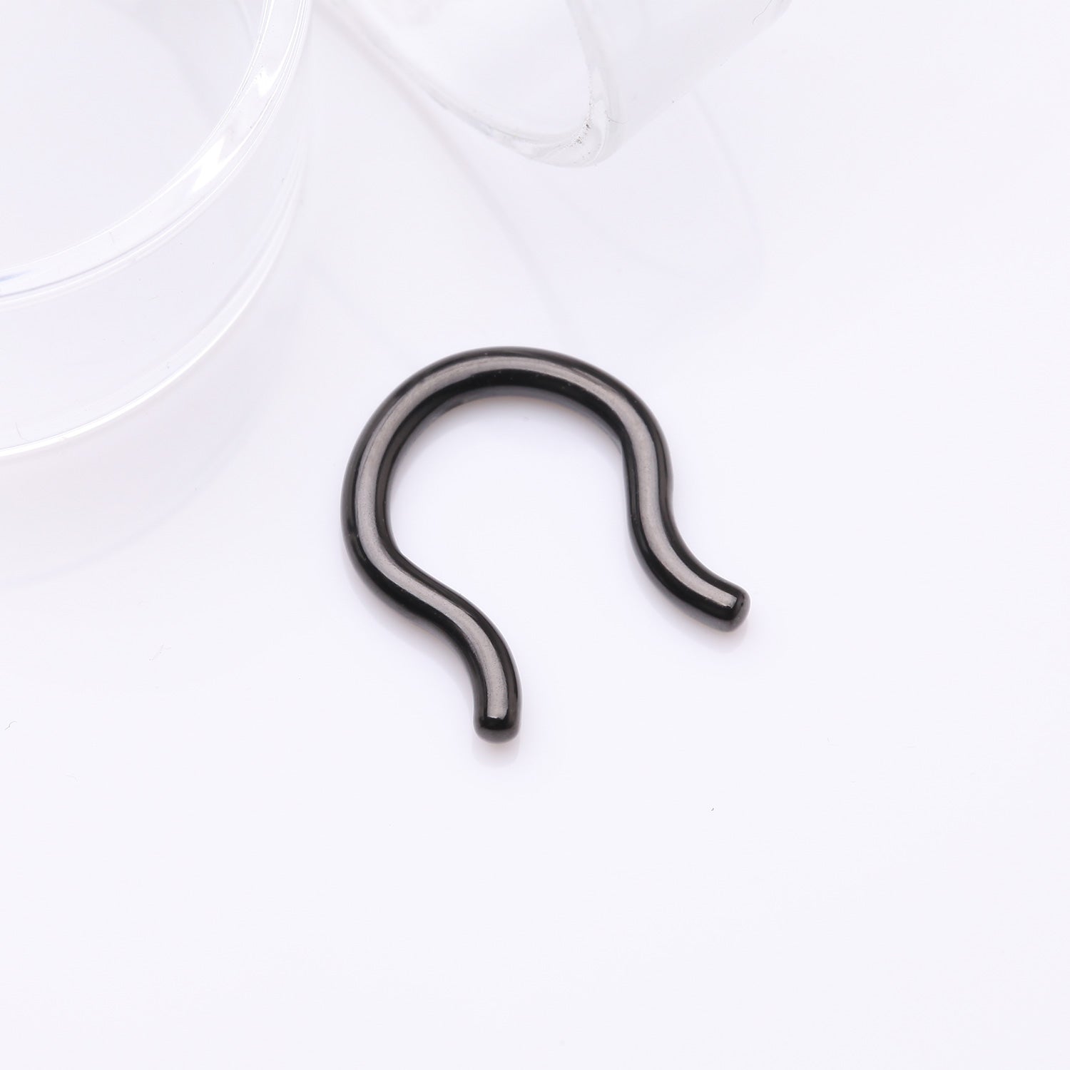 Retainer Inlay Titanium Implant Grade Titanium Blackline PVD Basic Septum Retainer - 18 GA (1mm ...