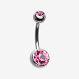 Implant Grade Titanium Internally Threaded Basic Belly Button Ring