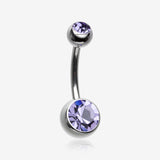 Implant Grade Titanium Internally Threaded Basic Belly Button Ring