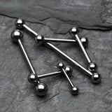 Detail View 2 of Implant Grade Titanium Internally Threaded Barbell