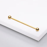 Detail View 1 of Pure24K Implant Grade Titanium Internally Threaded Basic Industrial Barbell