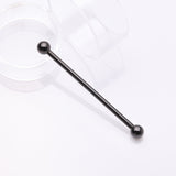 Detail View 1 of Implant Grade Titanium Blackline Internally Threaded Basic Industrial Barbell