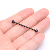Detail View 2 of Implant Grade Titanium Blackline Internally Threaded Basic Industrial Barbell