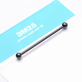 Detail View 4 of Implant Grade Titanium Blackline Internally Threaded Basic Industrial Barbell
