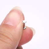 Detail View 2 of Implant Grade Titanium Star Top Internally Threaded Flat Back Stud Labret