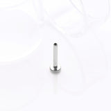 Detail View 1 of Implant Grade Titanium Internally Threaded Labret Stud Bar Part