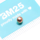 Detail View 4 of Implant Grade Titanium Rose Gold Internally Threaded Basic Dome Top Part