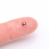 Detail View 2 of Implant Grade Titanium Rose Gold Internally Threaded Basic Dome Top Part