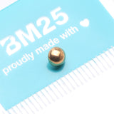 Detail View 4 of Implant Grade Titanium Golden Internally Threaded Basic Dome Top Part